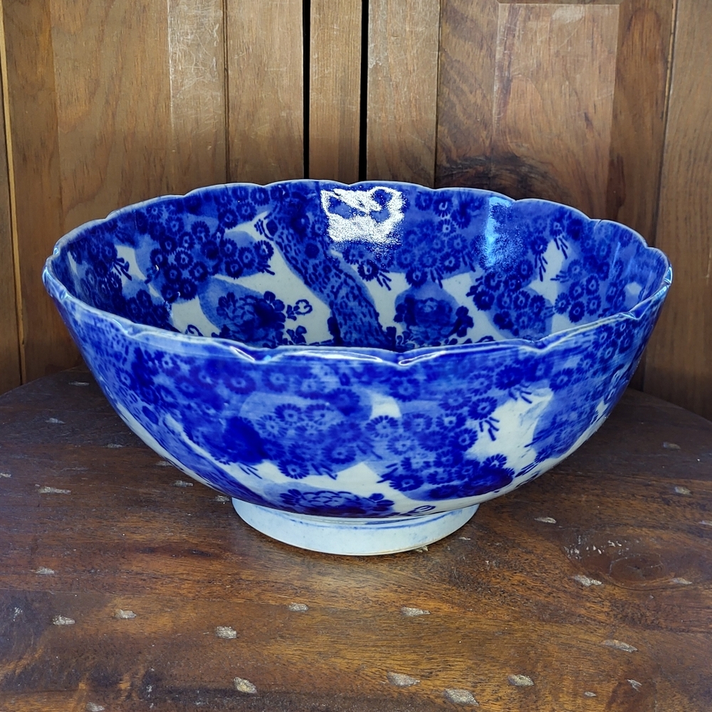 Blue Floral Ceramic Bowl - Picture 3 of 17